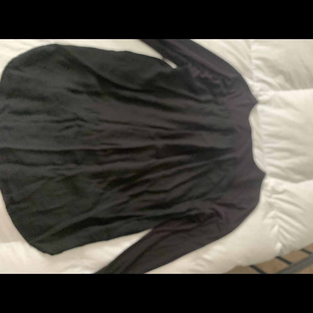 Mixed media blouse with chiffon back